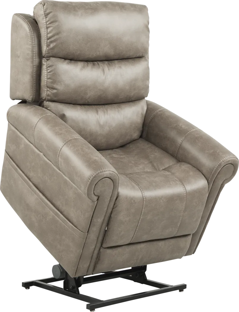 Colson Avenue Mushroom Triple Power Lift Recliner - Image 8