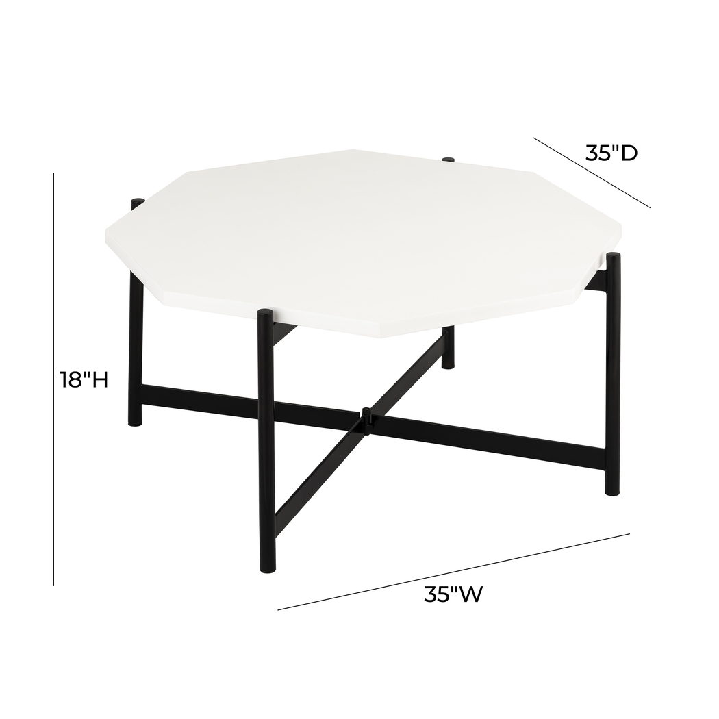 Coltelle White Cocktail Table - Thumbnail - Image 7