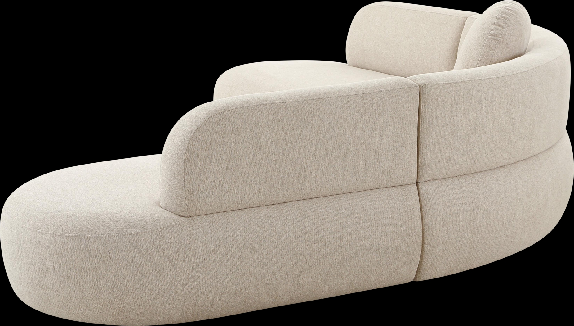 Columa Beige 3 Pc Sectional - Thumbnail - Image 4