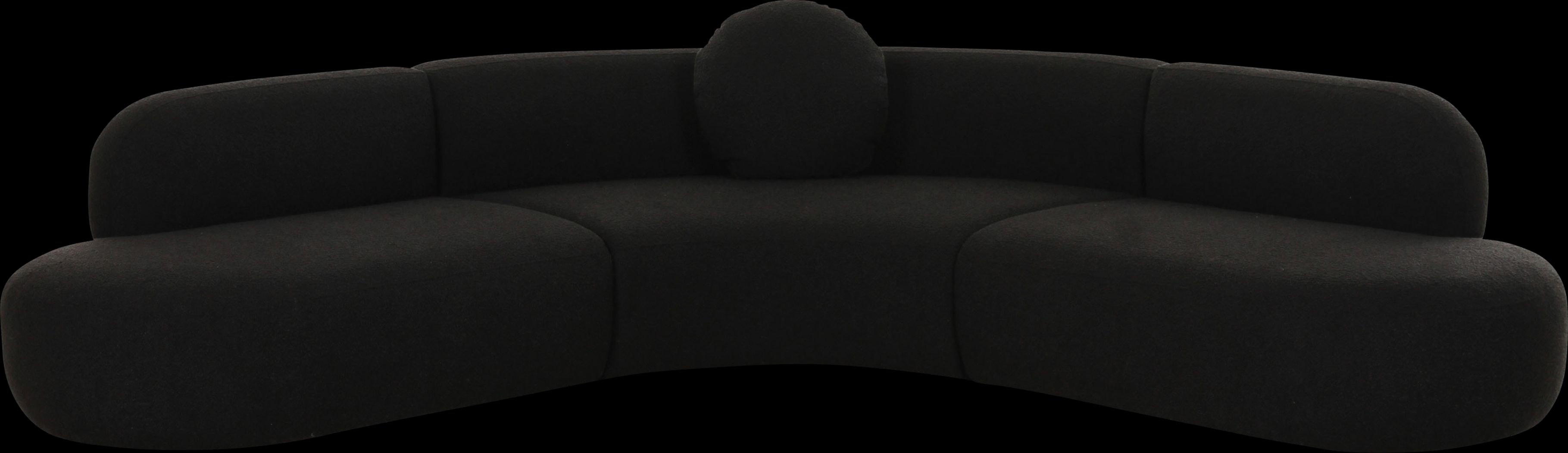Columa Black 3 Pc Sectional - Thumbnail - Image 2