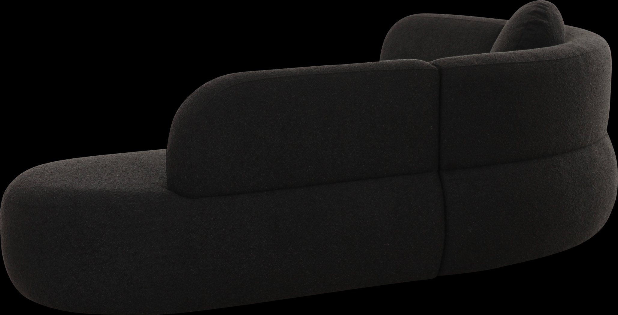 Columa Black 3 Pc Sectional - Thumbnail - Image 3