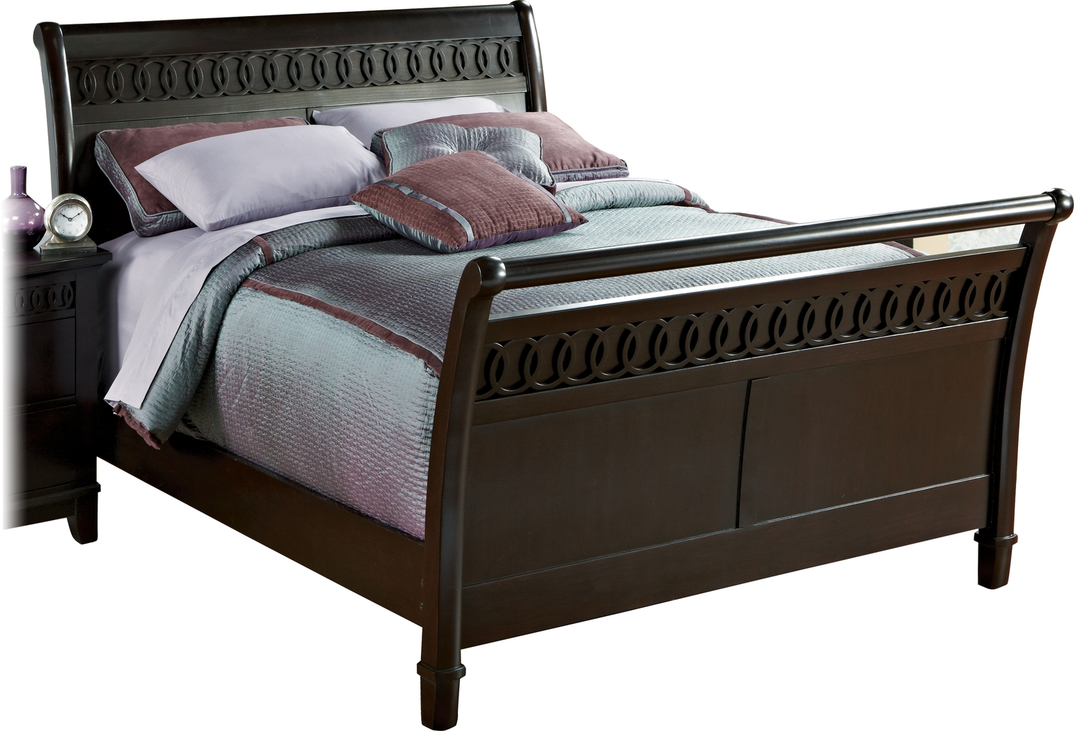 Columbus Circle Sleigh 3 Pc King Bed - Thumbnail - Image 1