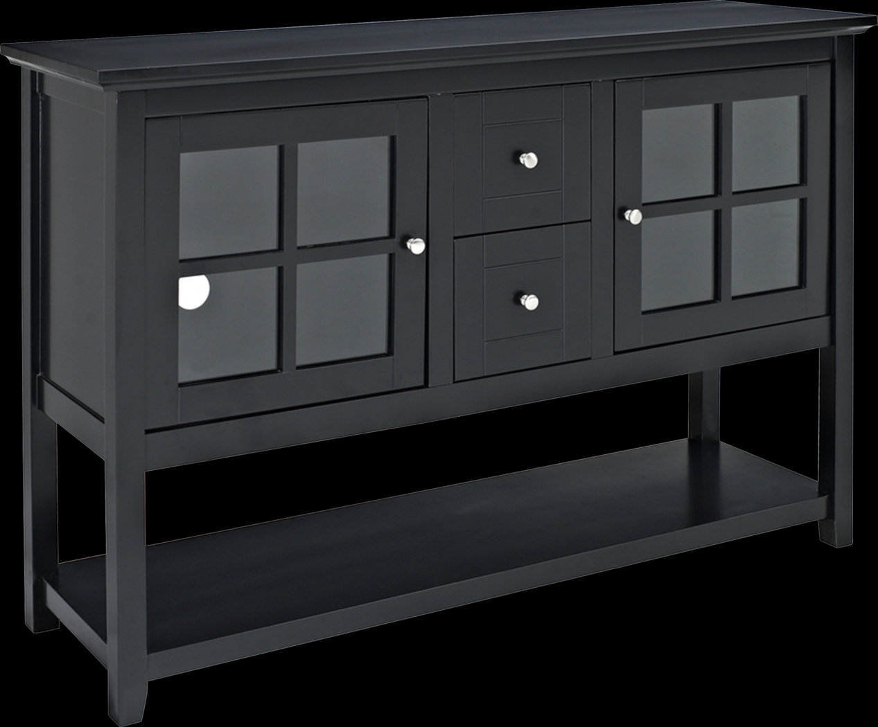 Columby Black Buffet 52 in. Console Table - Thumbnail - Image 1