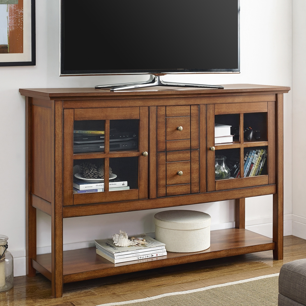 Columby Brown Buffet 52 in. Console Table - Thumbnail - Image 4