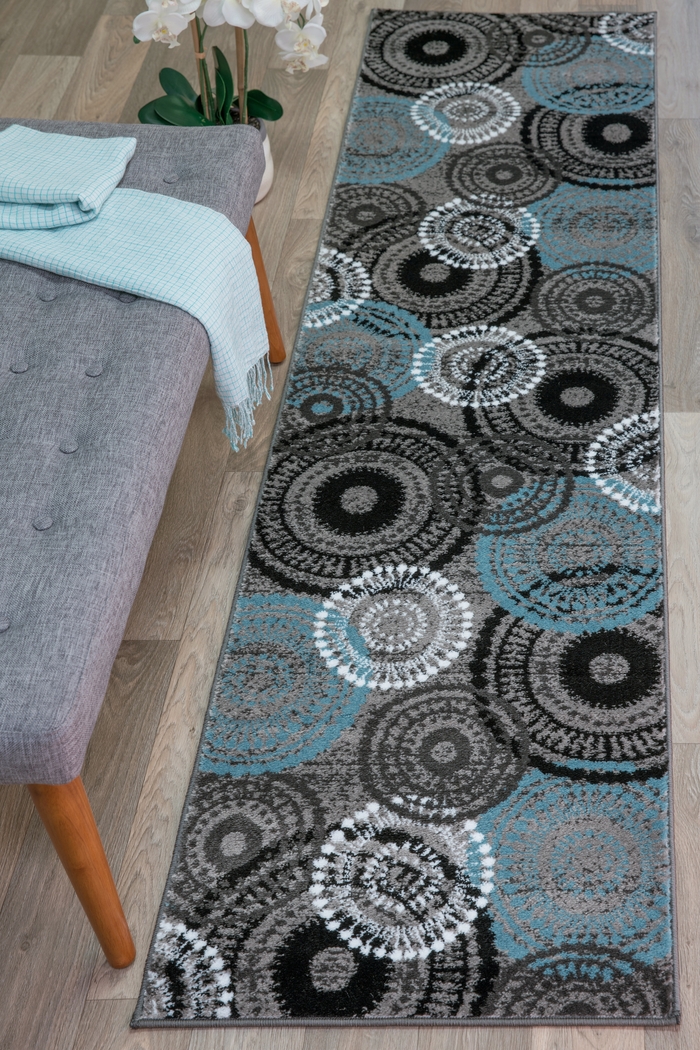 Colvyr Blue 2' x 7'2 Runner Rug - Thumbnail - Image 3