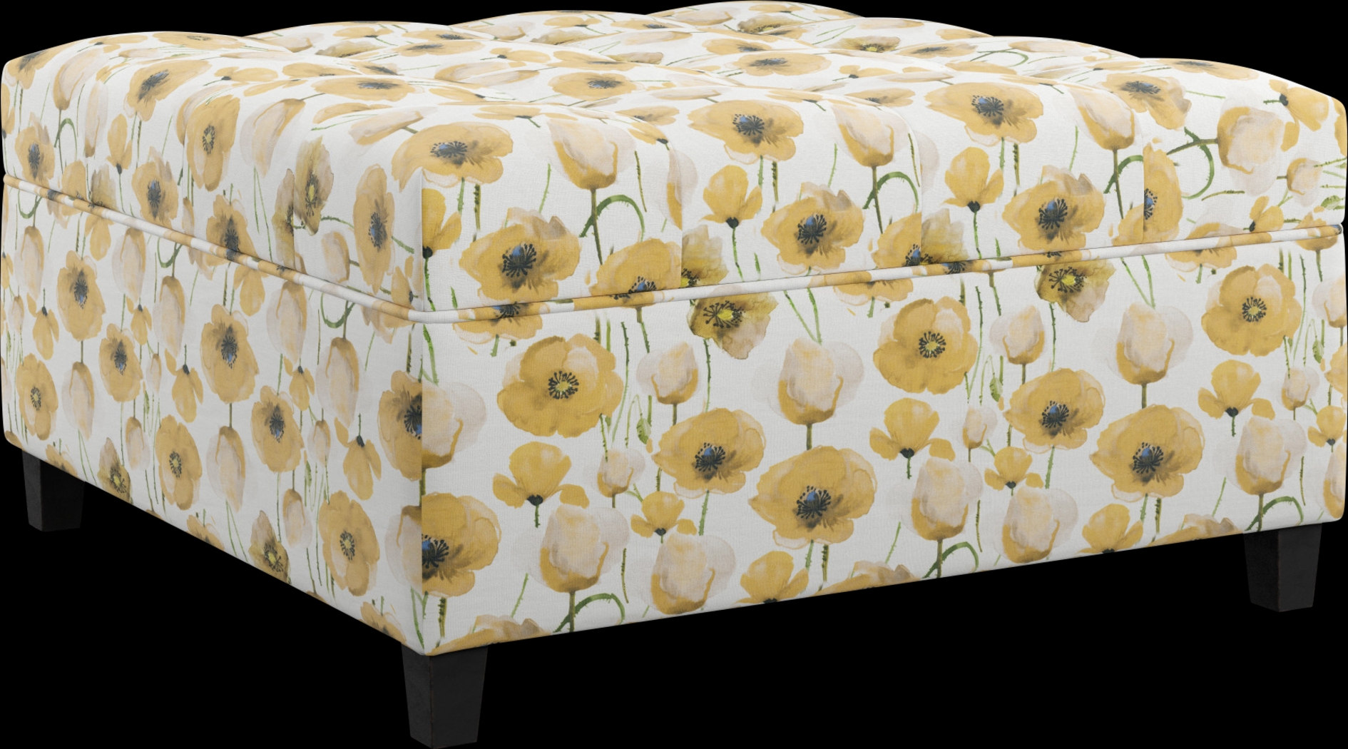 Colwood Yellow Storage Ottoman - Thumbnail - Image 2