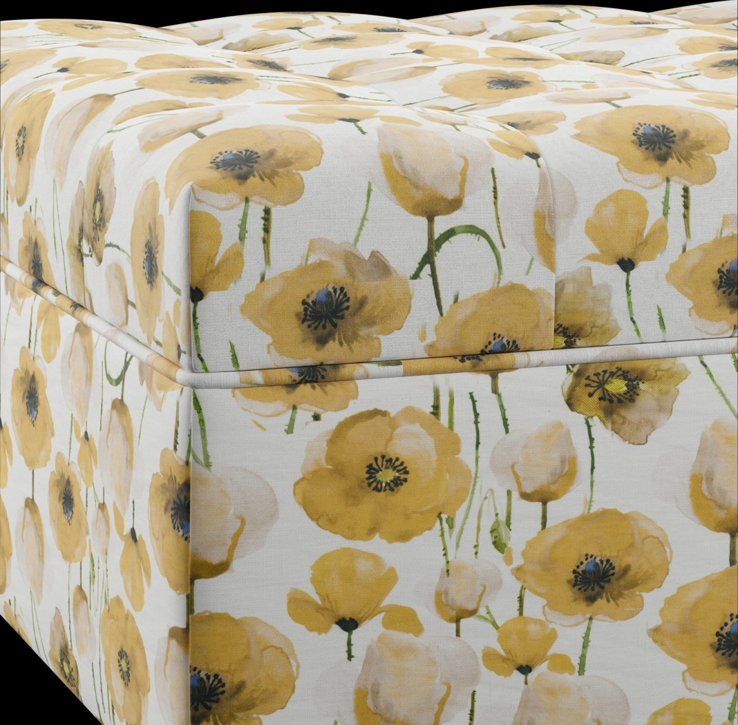 Colwood Yellow Storage Ottoman - Thumbnail - Image 3