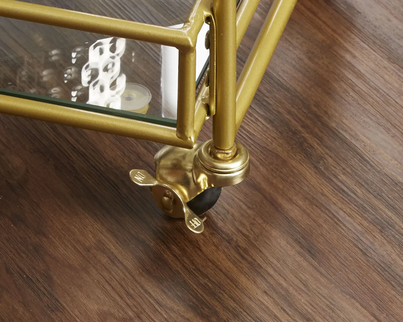 Colwyn Gold Bar Cart - Thumbnail - Image 2