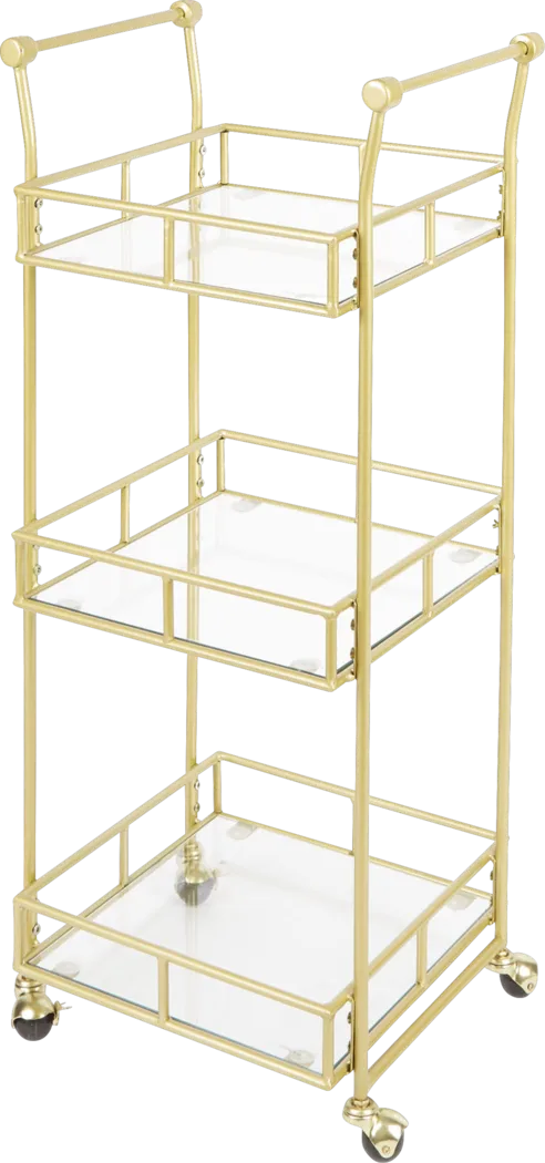 Colwyn Gold Bar Cart - Thumbnail - Image 1