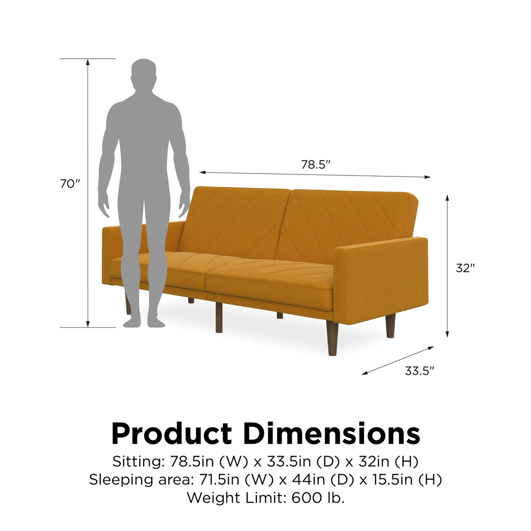Colyer Mustard Futon - Thumbnail - Image 12