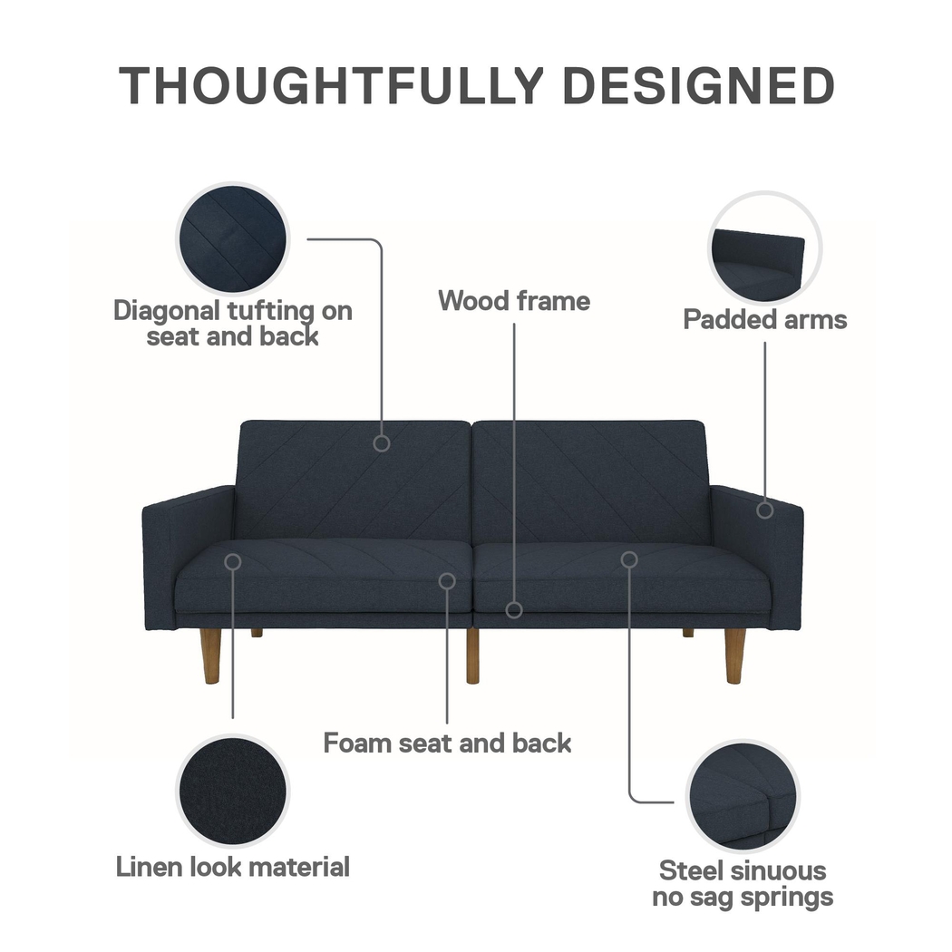 Colyer Navy Futon - Thumbnail - Image 10