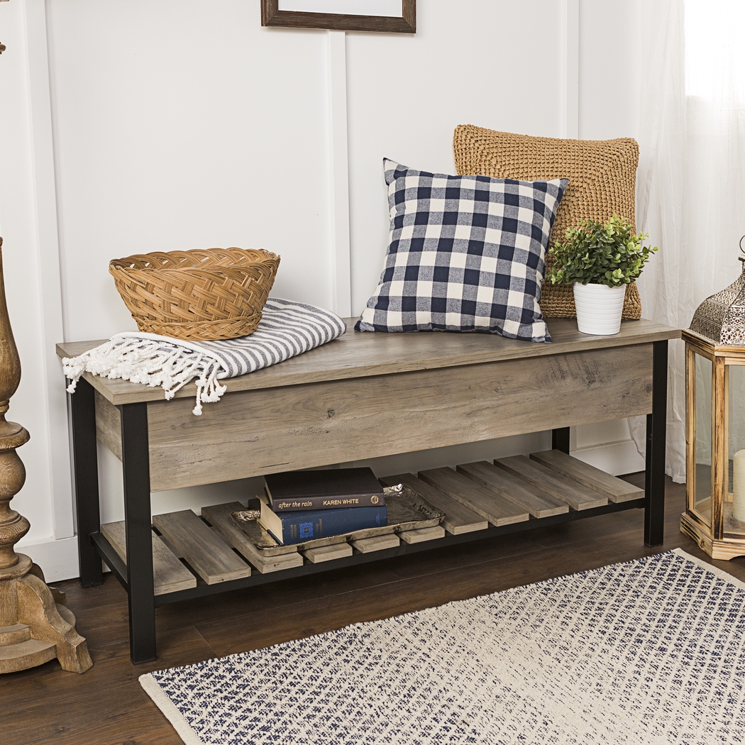 Commer Gray Bench - Thumbnail - Image 2