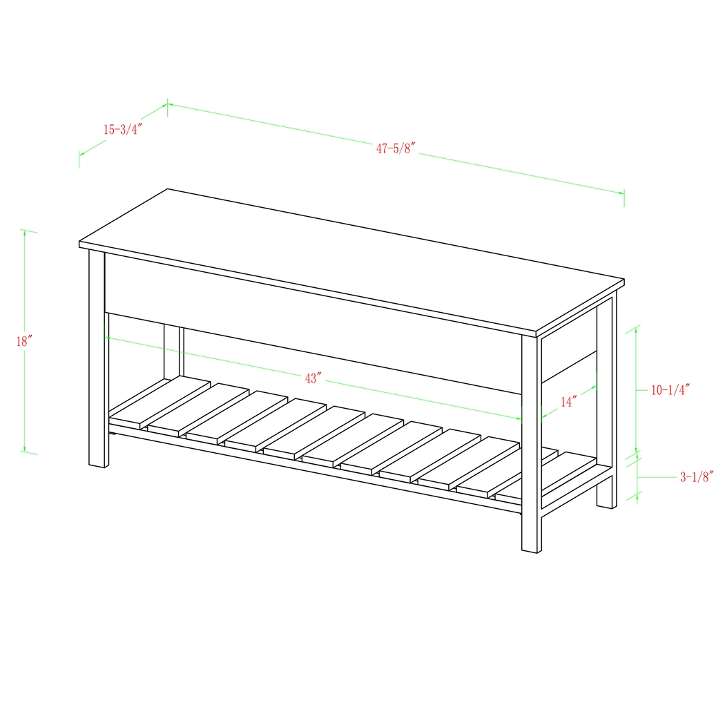 Commer Gray Bench - Thumbnail - Image 7