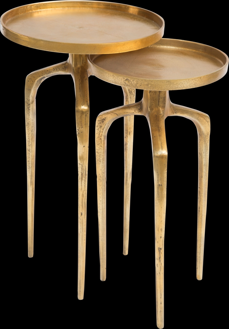 Como Gold Set of 2 Nesting Tables - Thumbnail - Image 1