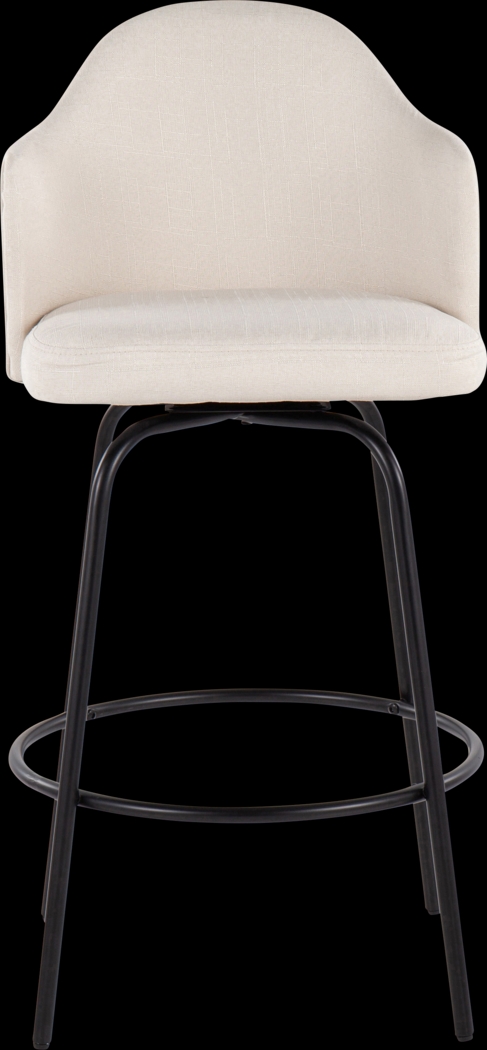 Comosa Cream Counter Height Stool, Set of 2 - Thumbnail - Image 6