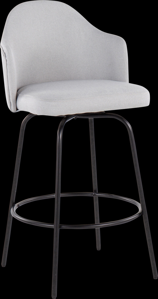 Comosa Light Gray Counter Height Stool, Set of 2 - Thumbnail - Image 2