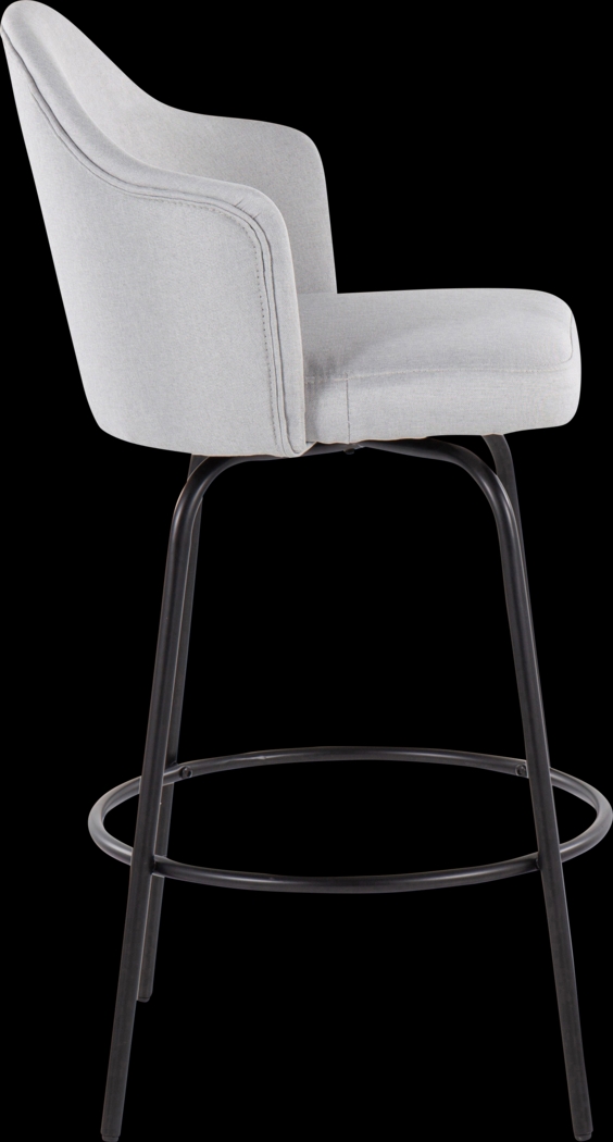 Comosa Light Gray Counter Height Stool, Set of 2 - Thumbnail - Image 3