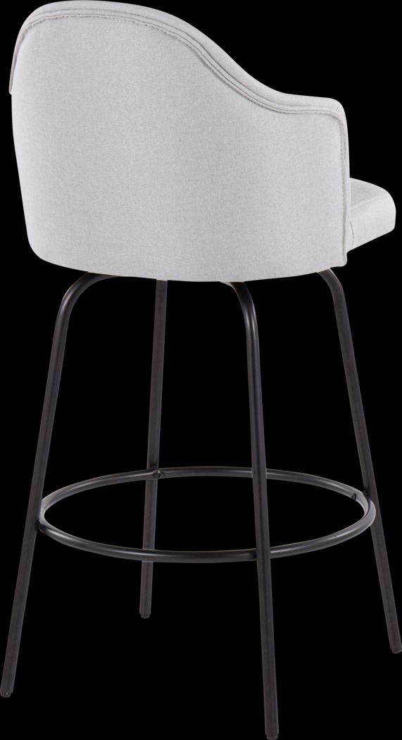 Comosa Light Gray Counter Height Stool, Set of 2 - Thumbnail - Image 4
