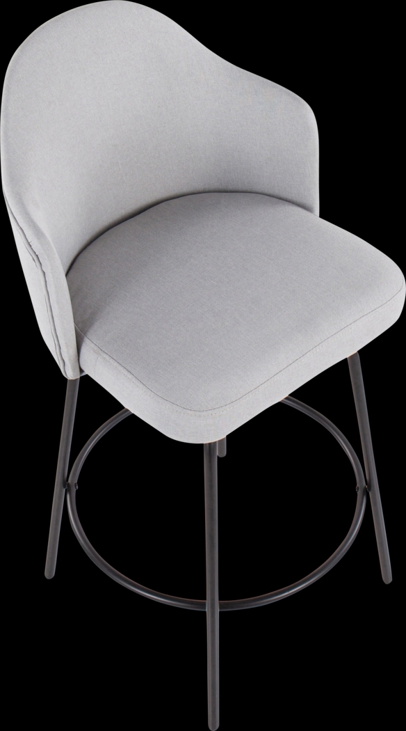 Comosa Light Gray Counter Height Stool, Set of 2 - Thumbnail - Image 7