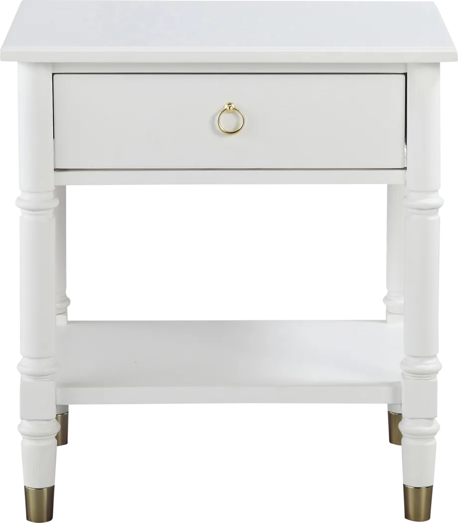 Compson White End Table - Thumbnail - Image 2
