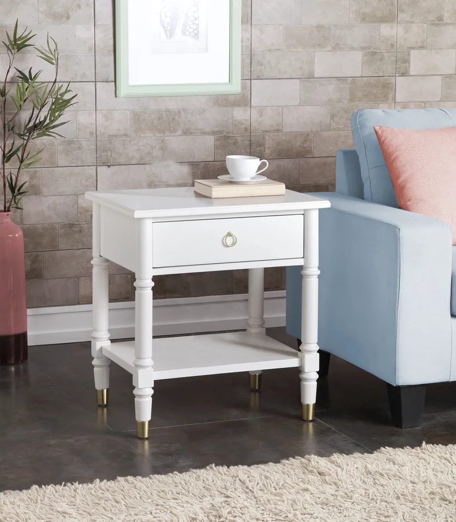 Compson White End Table - Thumbnail - Image 7