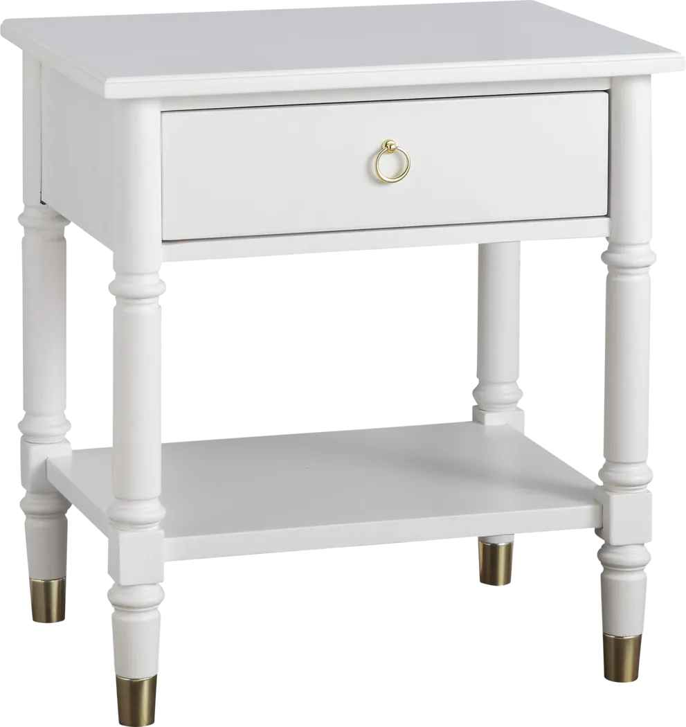 Compson White End Table - Thumbnail - Image 1