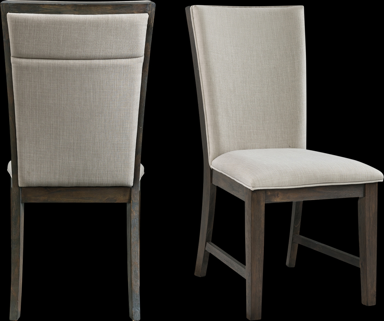 Comsne I Gray Side Chair, Set of 2 - Thumbnail - Image 1