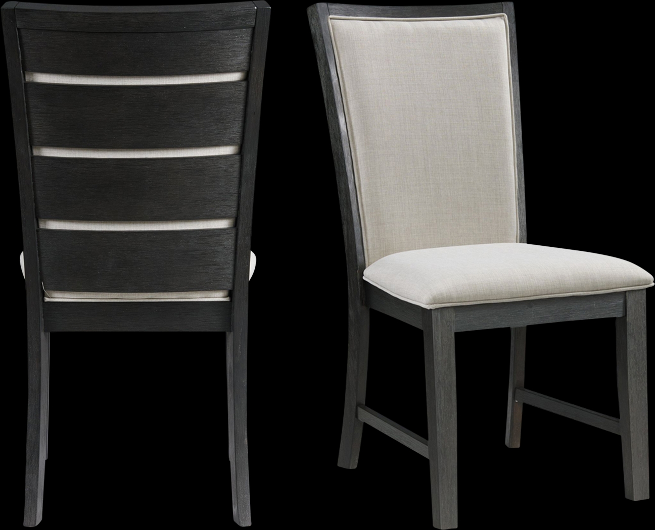 Comsne II Black Side Chair, Set of 2 - Thumbnail - Image 1