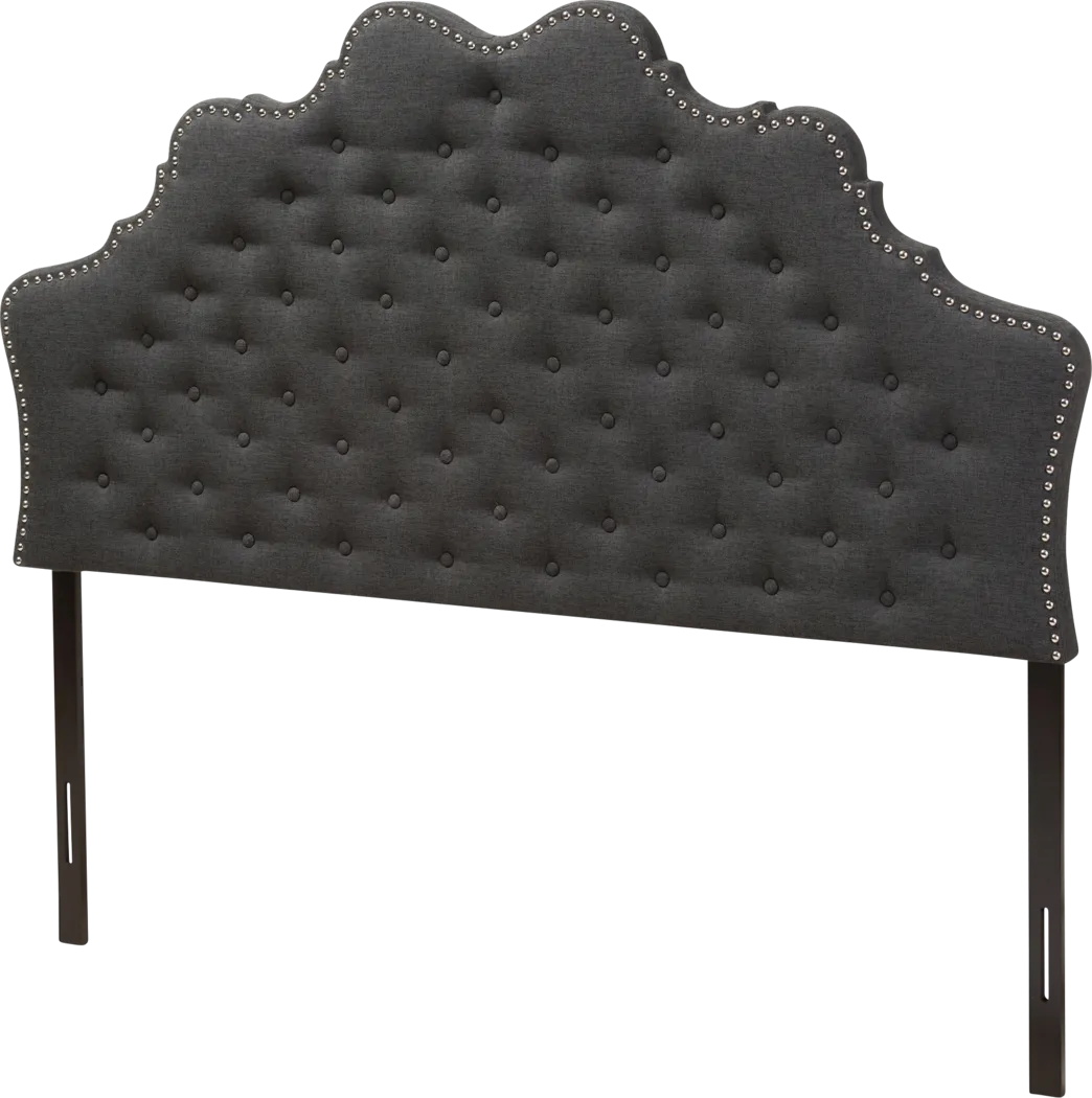 Conagra Charcoal King Upholstered Headboard - Thumbnail - Image 3