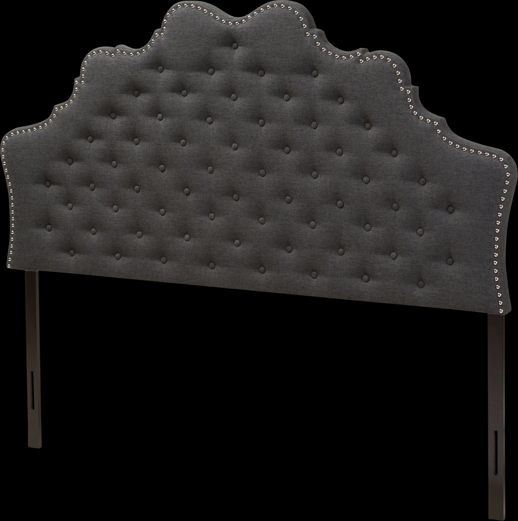 Conagra Charcoal Queen Upholstered Headboard - Thumbnail - Image 3