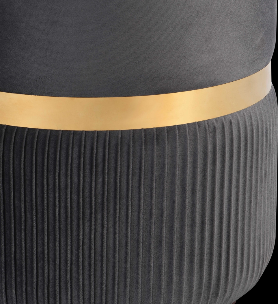 Concona Gray/Gold Storage Ottoman - Thumbnail - Image 6