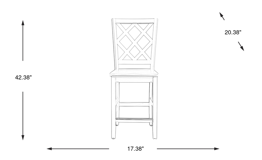 Dimension Image. Please refer to the Dimension Tab on this page for dimension details.
