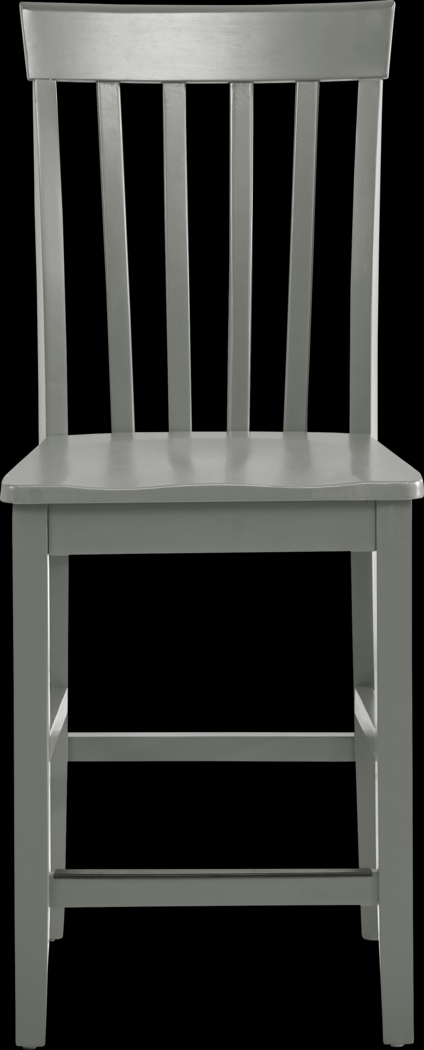 Concord Gray Counter Height Slat Back Stool - Thumbnail - Image 2