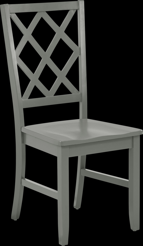 Concord Gray Diamond Back Chair - Thumbnail - Image 1