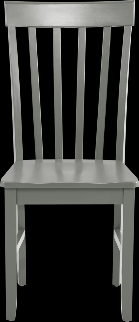 Concord Gray Slat Back Side Chair - Thumbnail - Image 3