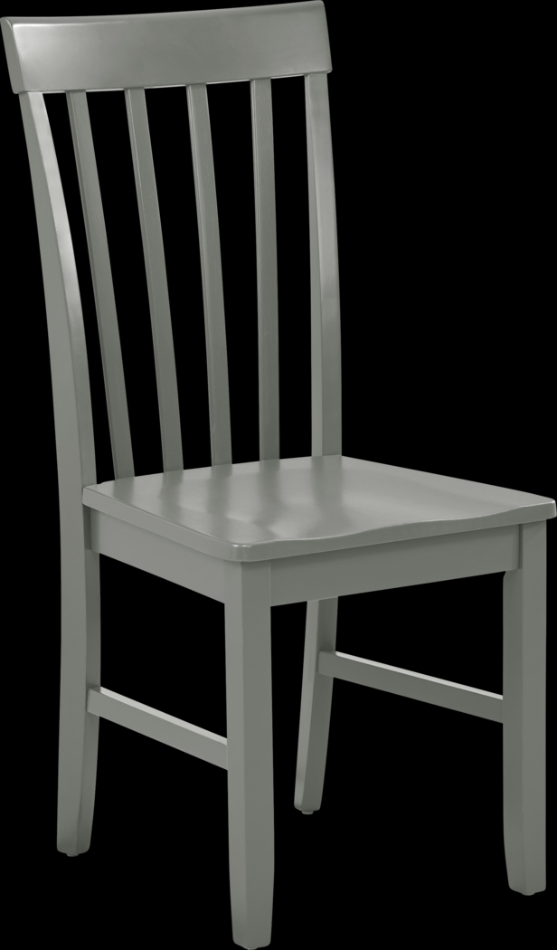 Concord Gray Slat Back Side Chair - Thumbnail - Image 1