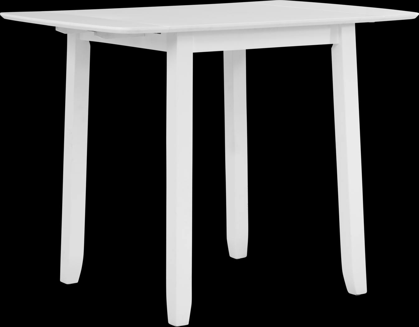 Concord White Counter Height Drop Leaf Dining Table - Thumbnail - Image 1