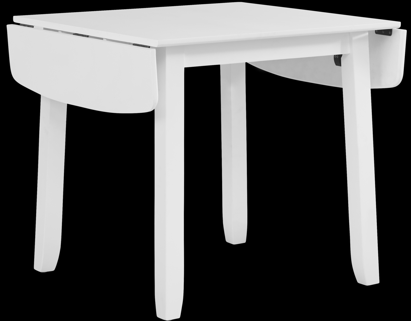 Concord White Drop Leaf Dining Table - Thumbnail - Image 3