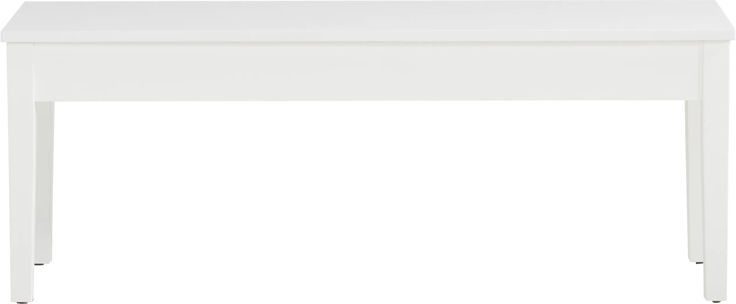 Concord White Storage Bench - Thumbnail - Image 2