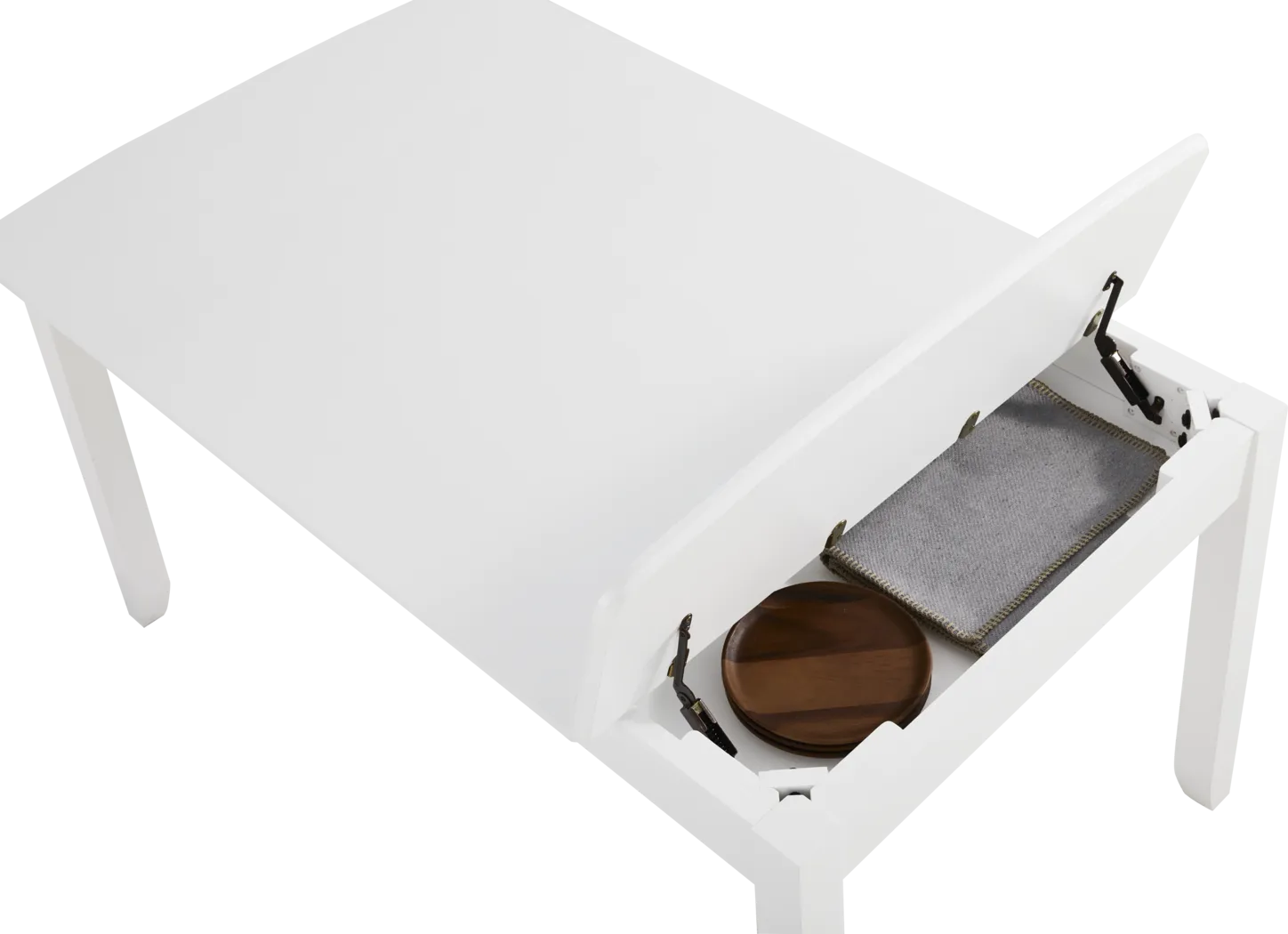 Concord White Storage Dining Table - Thumbnail - Image 4