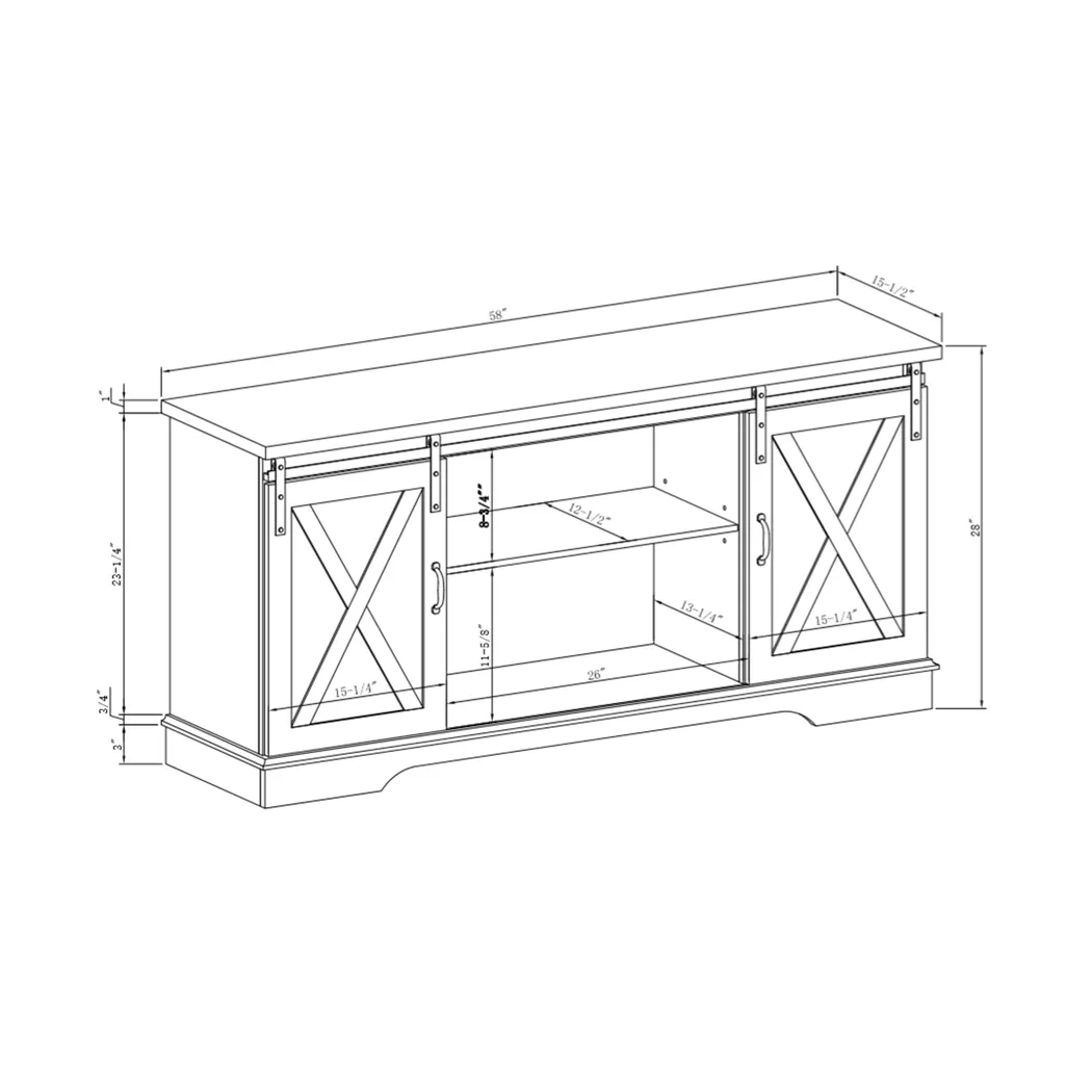 Coneflower Oak 58 in. Console - Image 5