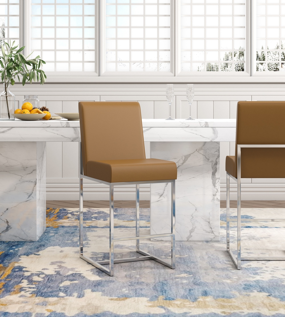 Congreve Camel Counter Height Stool - Thumbnail - Image 2