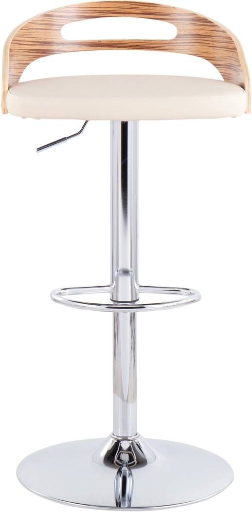 Congreve Cream Adjustable Swivel Barstool - Thumbnail - Image 5