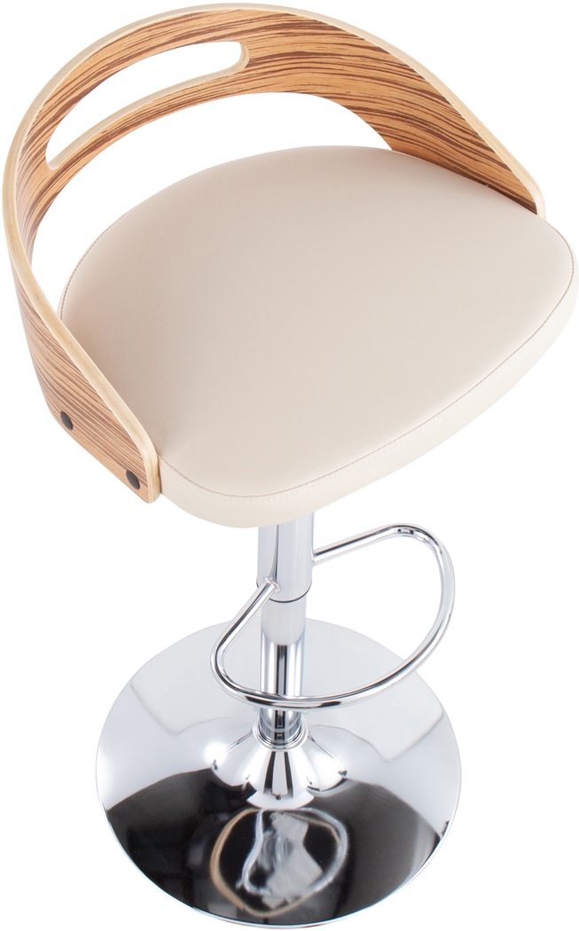 Congreve Cream Adjustable Swivel Barstool - Thumbnail - Image 6