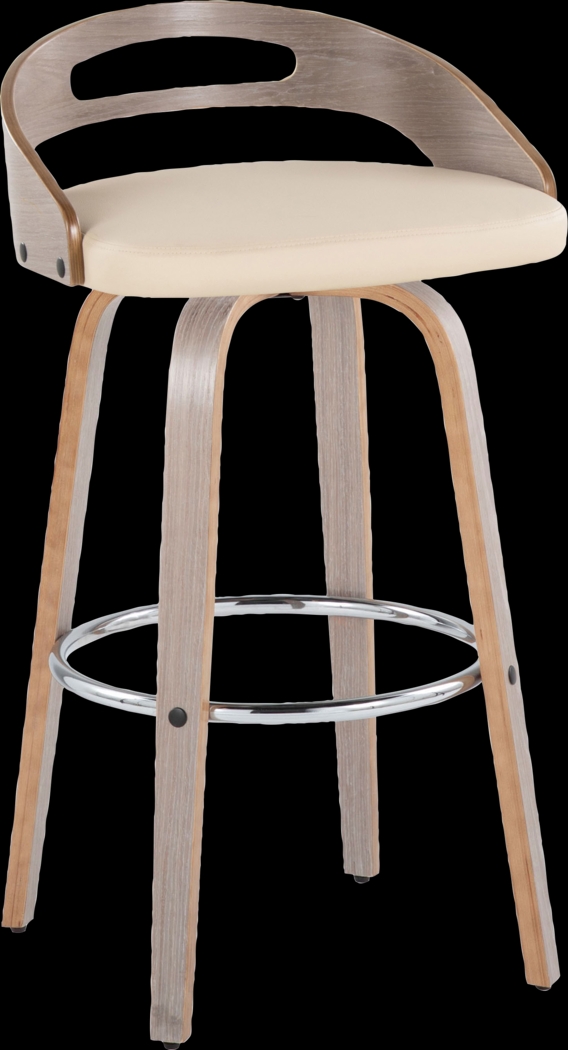 Congreve III Cream Swivel Barstool, Set of 2 - Thumbnail - Image 6