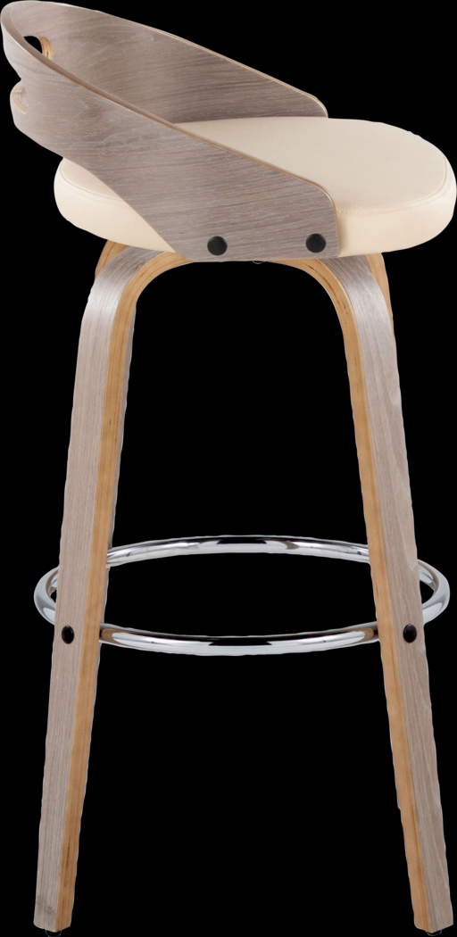 Congreve III Cream Swivel Barstool, Set of 2 - Thumbnail - Image 7