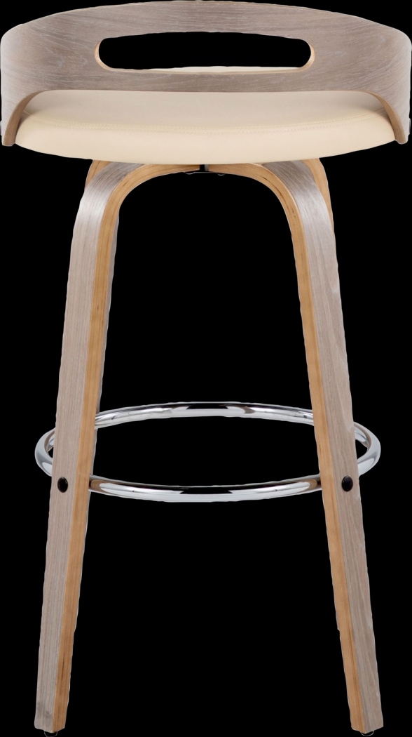 Congreve III Cream Swivel Barstool, Set of 2 - Thumbnail - Image 9