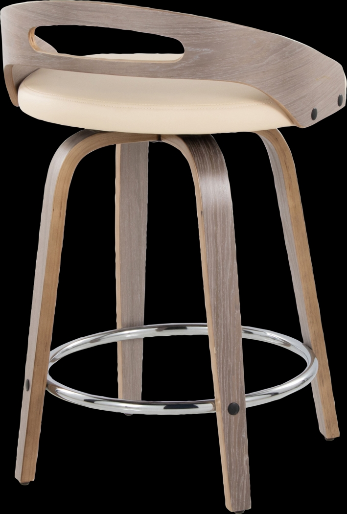 Congreve III Cream Swivel Counter Height Stool, Set of 2 - Thumbnail - Image 8