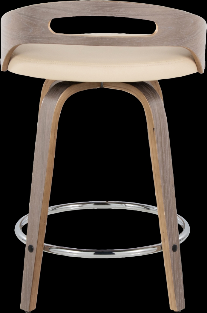 Congreve III Cream Swivel Counter Height Stool, Set of 2 - Thumbnail - Image 9