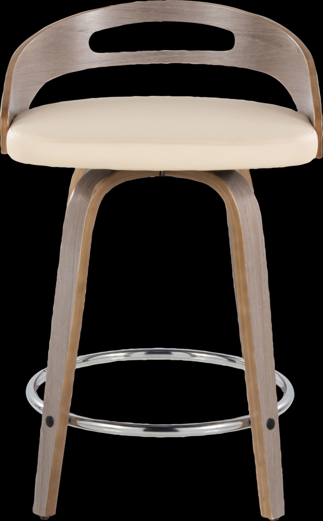 Congreve III Cream Swivel Counter Height Stool, Set of 2 - Thumbnail - Image 10
